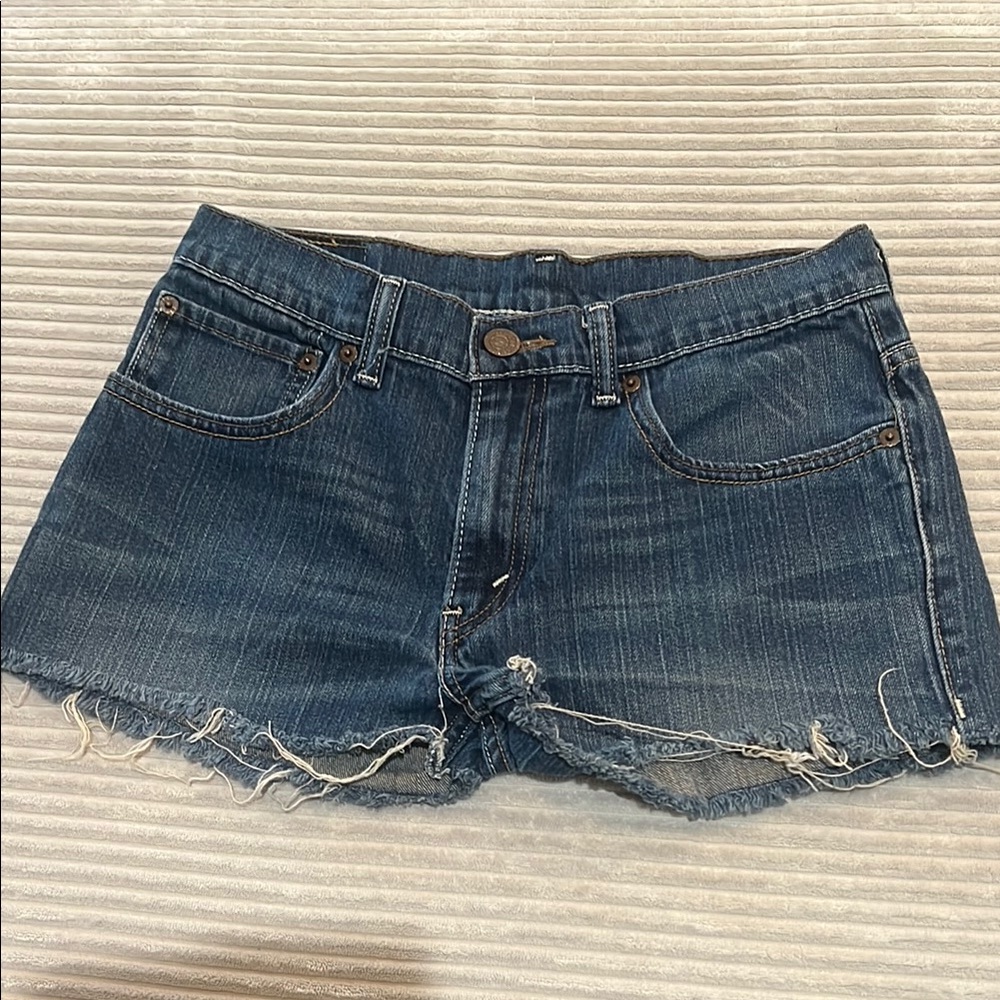 Levi's Dark Blue Jean Shorts